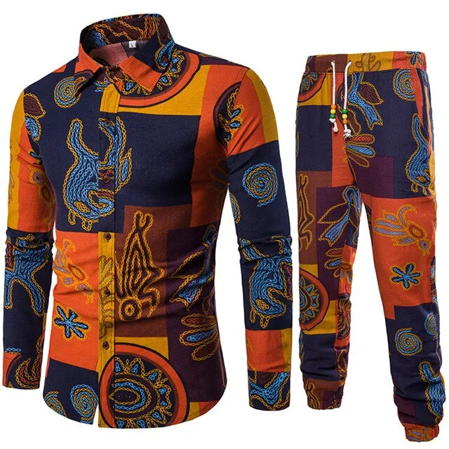 African Clothes Bazin Riche Danshiki Men Printed Blouse Tshirt Sport Harem Pants Fashion Streetwear Indian Tee Tops Clothing Set