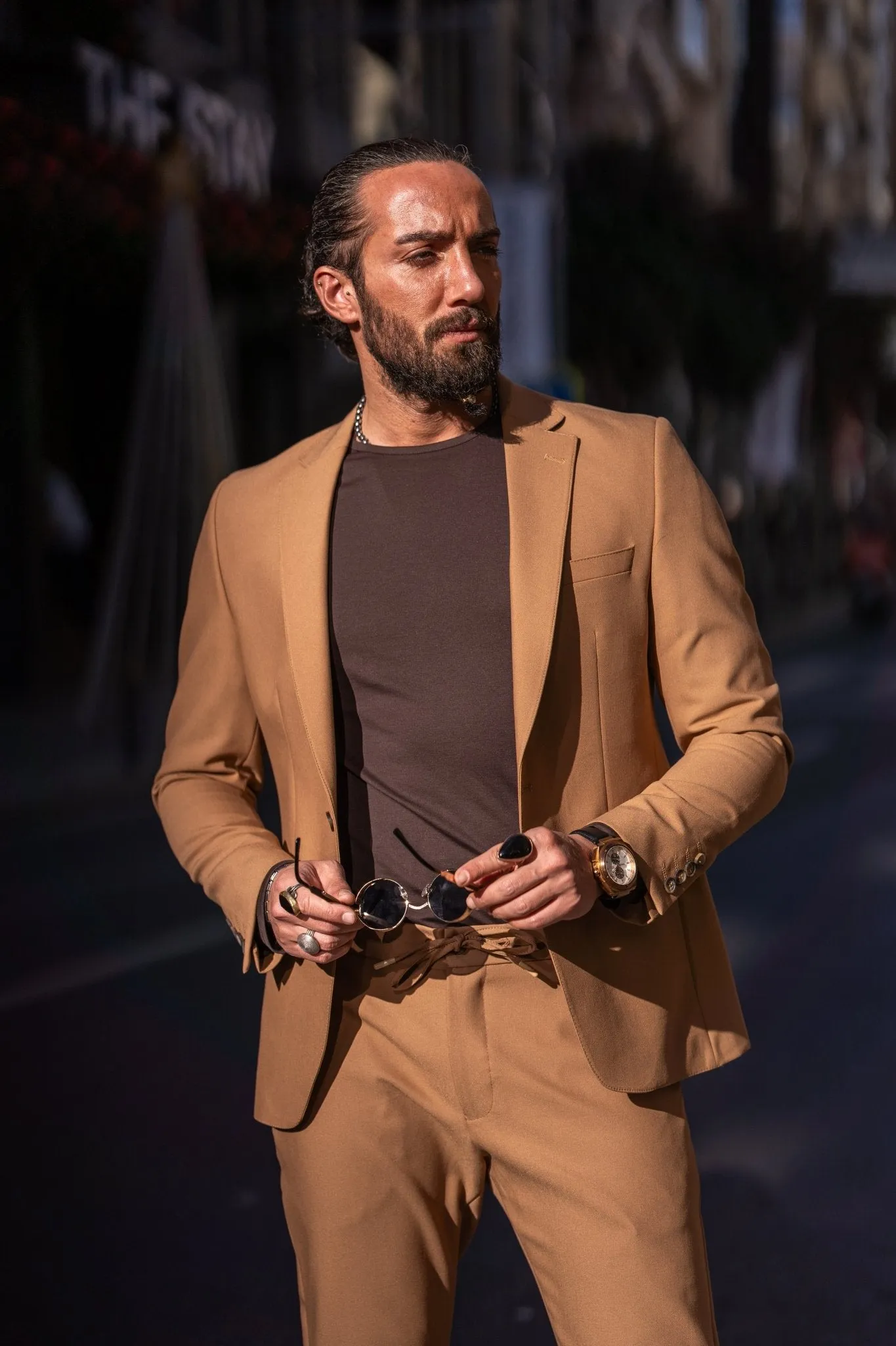 Alexandria Camel Casual Sport Suit