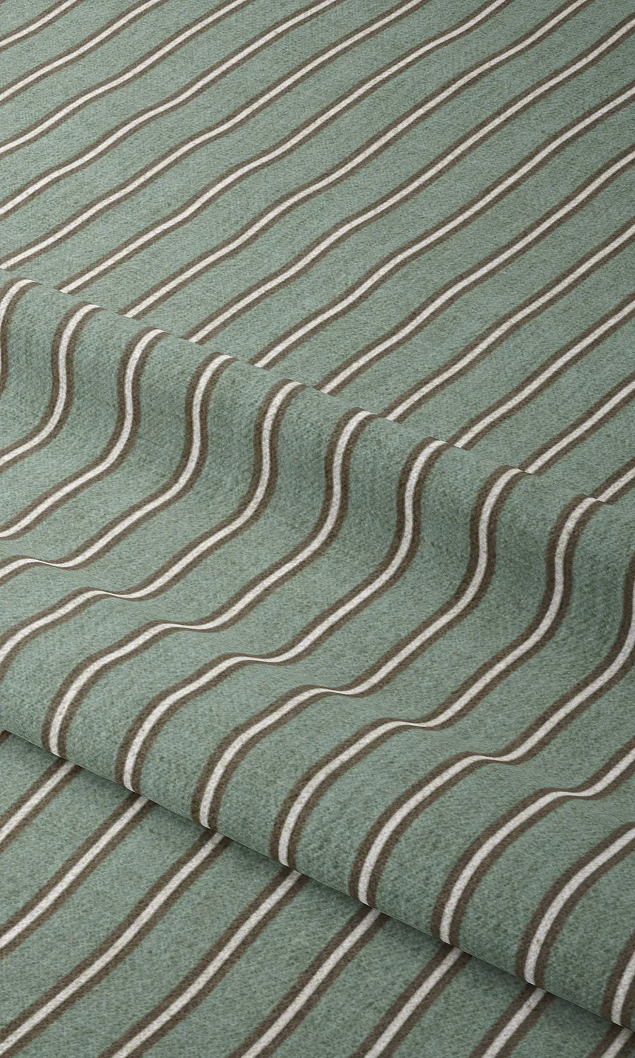 'Alluring Sky' Custom Striped Window Shades (Duck Egg Blue)