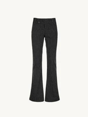 Amarilla – Pinstripe pattern – Flared trousers