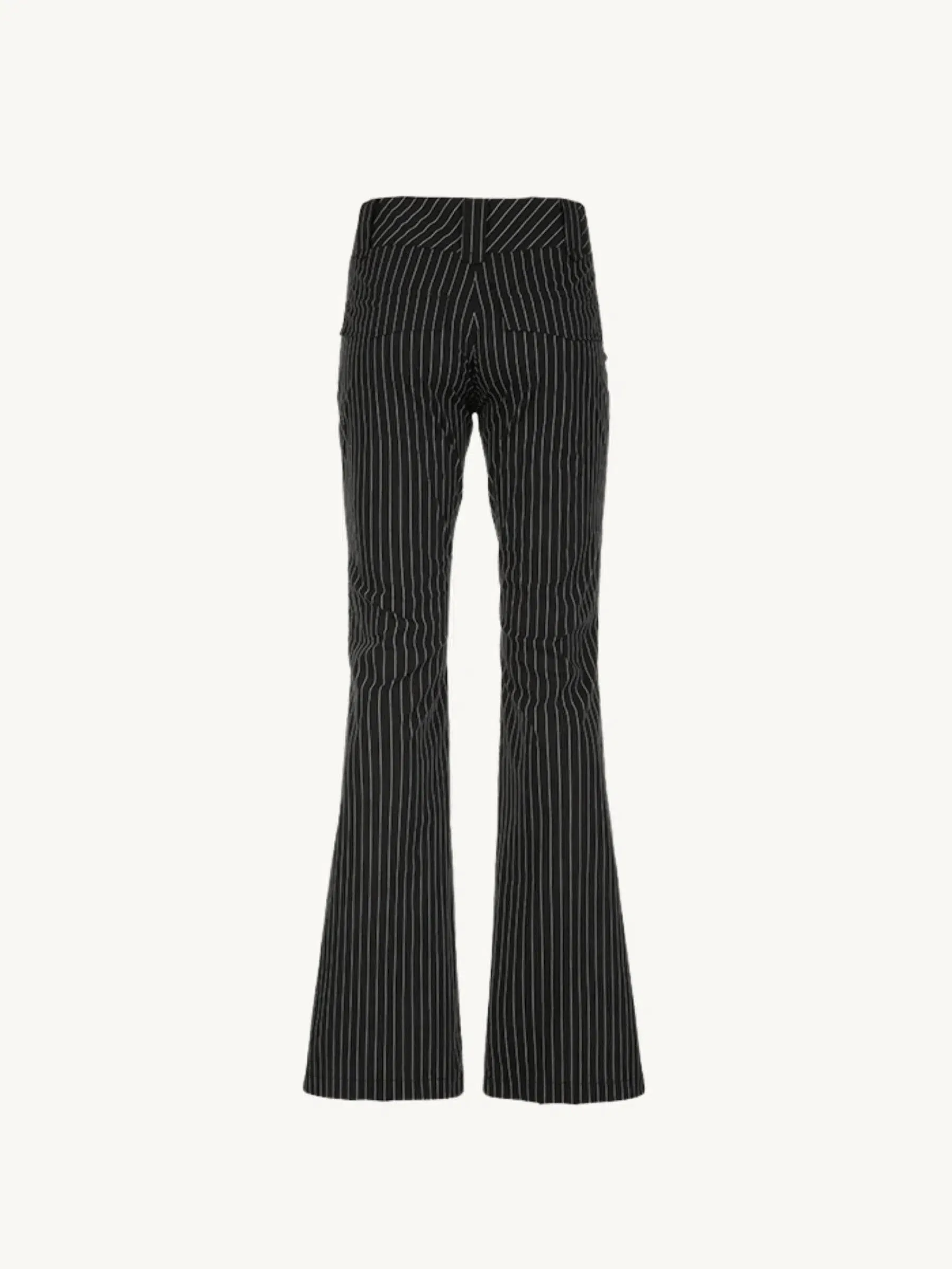 Amarilla – Pinstripe pattern – Flared trousers