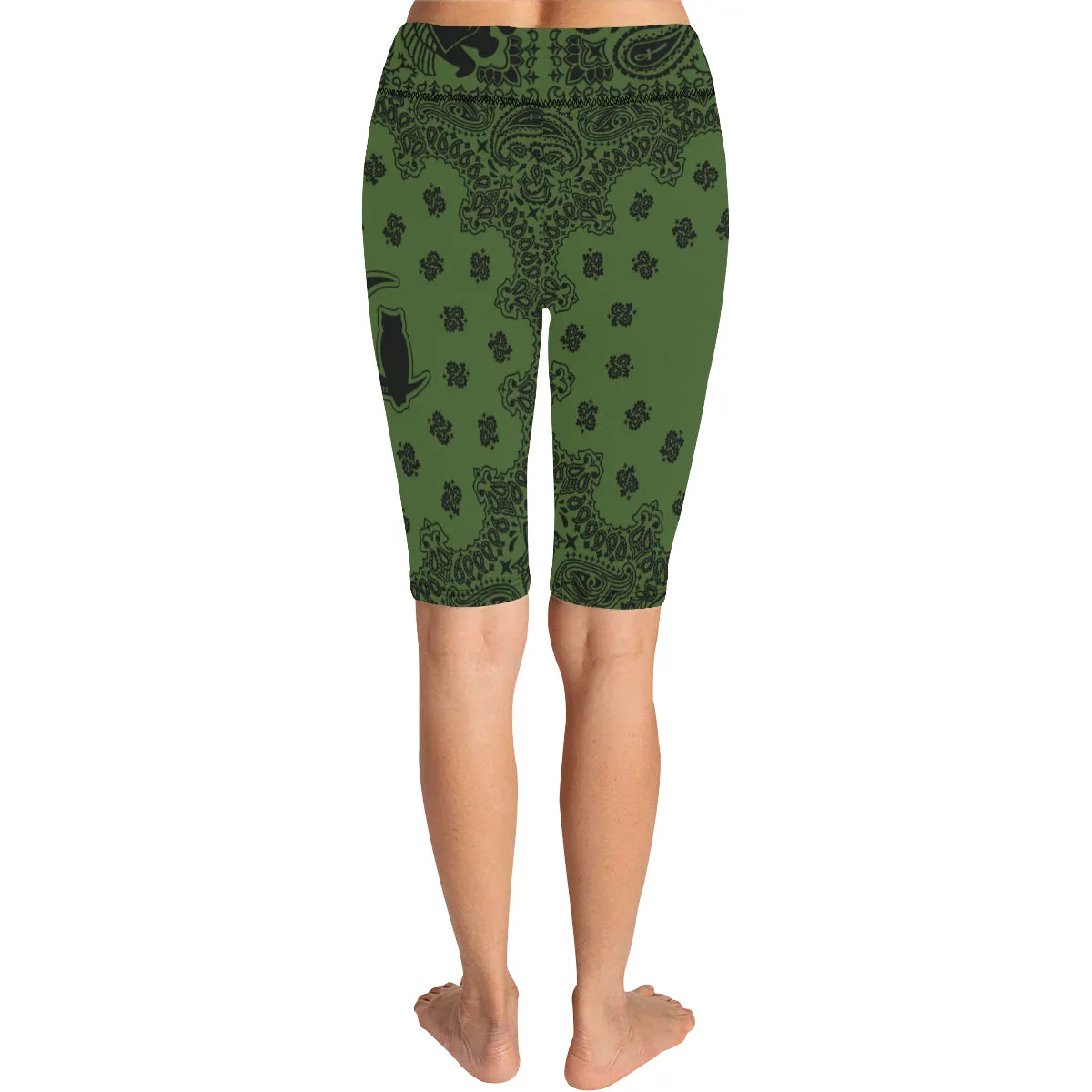 BANDANA KAKI All Over Print Knee Length Leggings