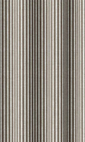 'Birches' Modern Striped Print Roman Blinds (Cedar Brown)