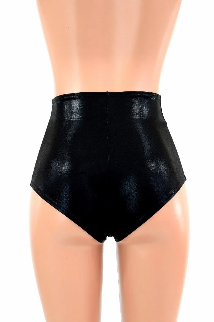 Black Mystique High Waist Siren Shorts