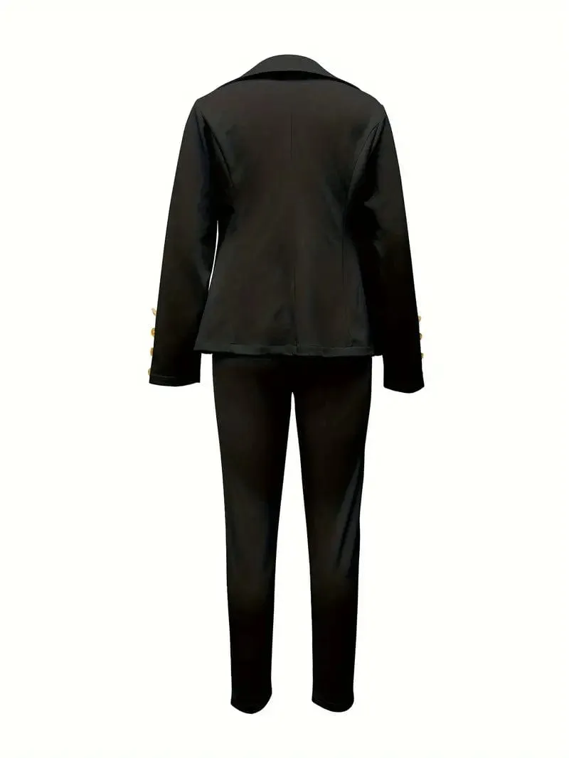 Business Casual Blazer and Pants Set