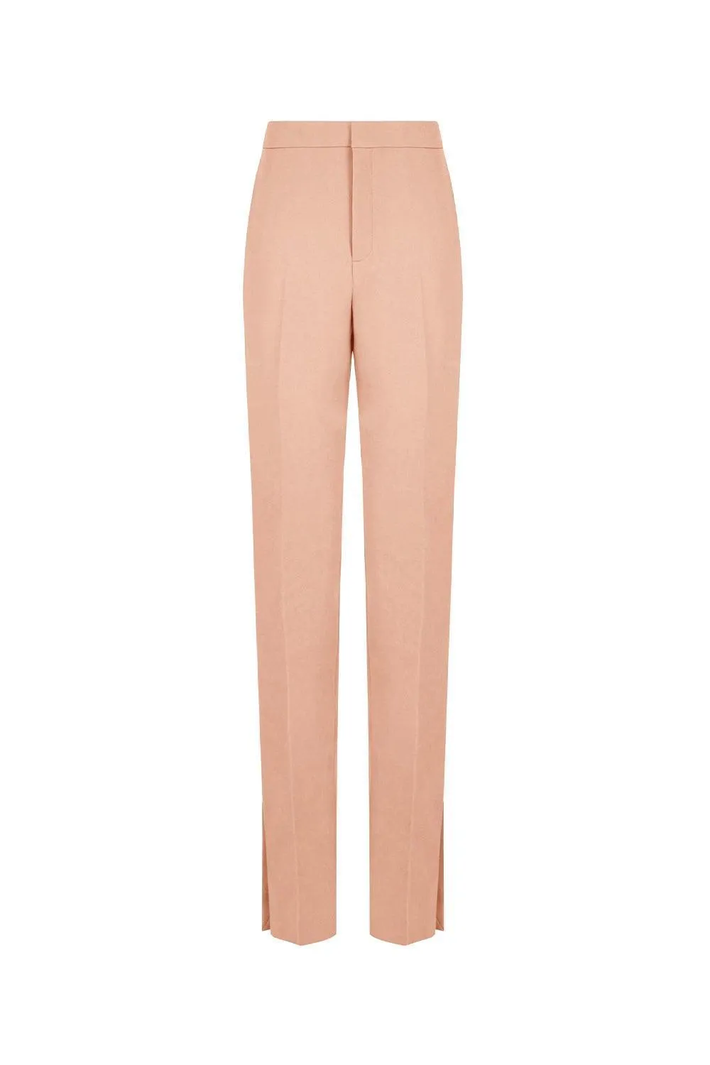 Carnaby Straight Slim Leg Crepe Floor Length Pants