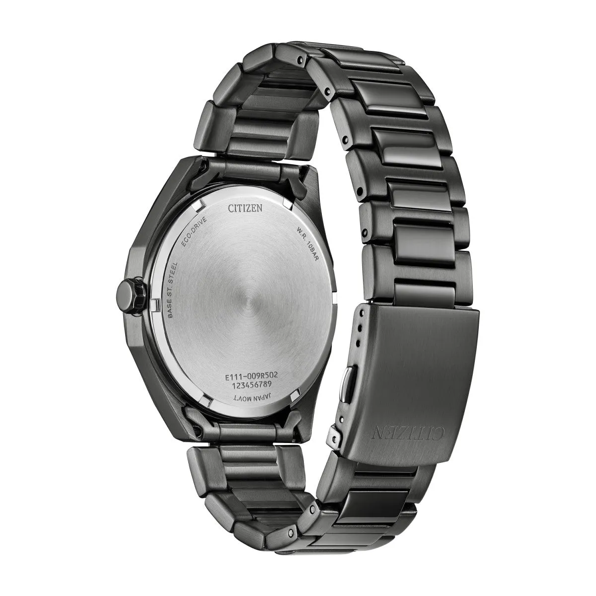 Citizen Odyn with 41MM Grey Dial Gunmetal Stainless Steel Bracelet. BM7637-81H