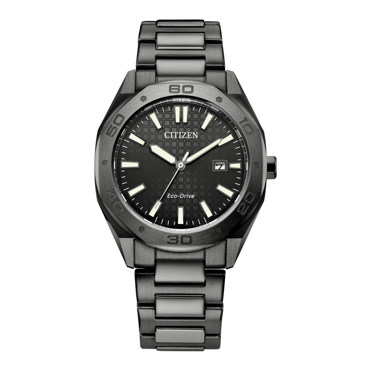 Citizen Odyn with 41MM Grey Dial Gunmetal Stainless Steel Bracelet. BM7637-81H