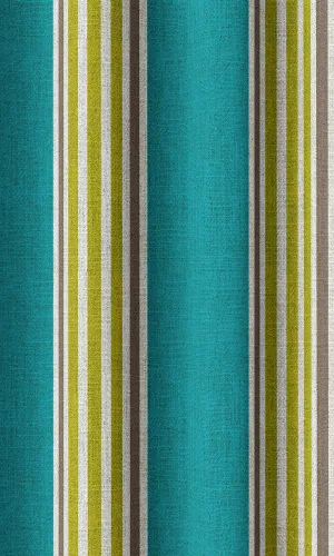 'Delphi' Modern Striped Custom Roman Blinds (Blue/ Green)