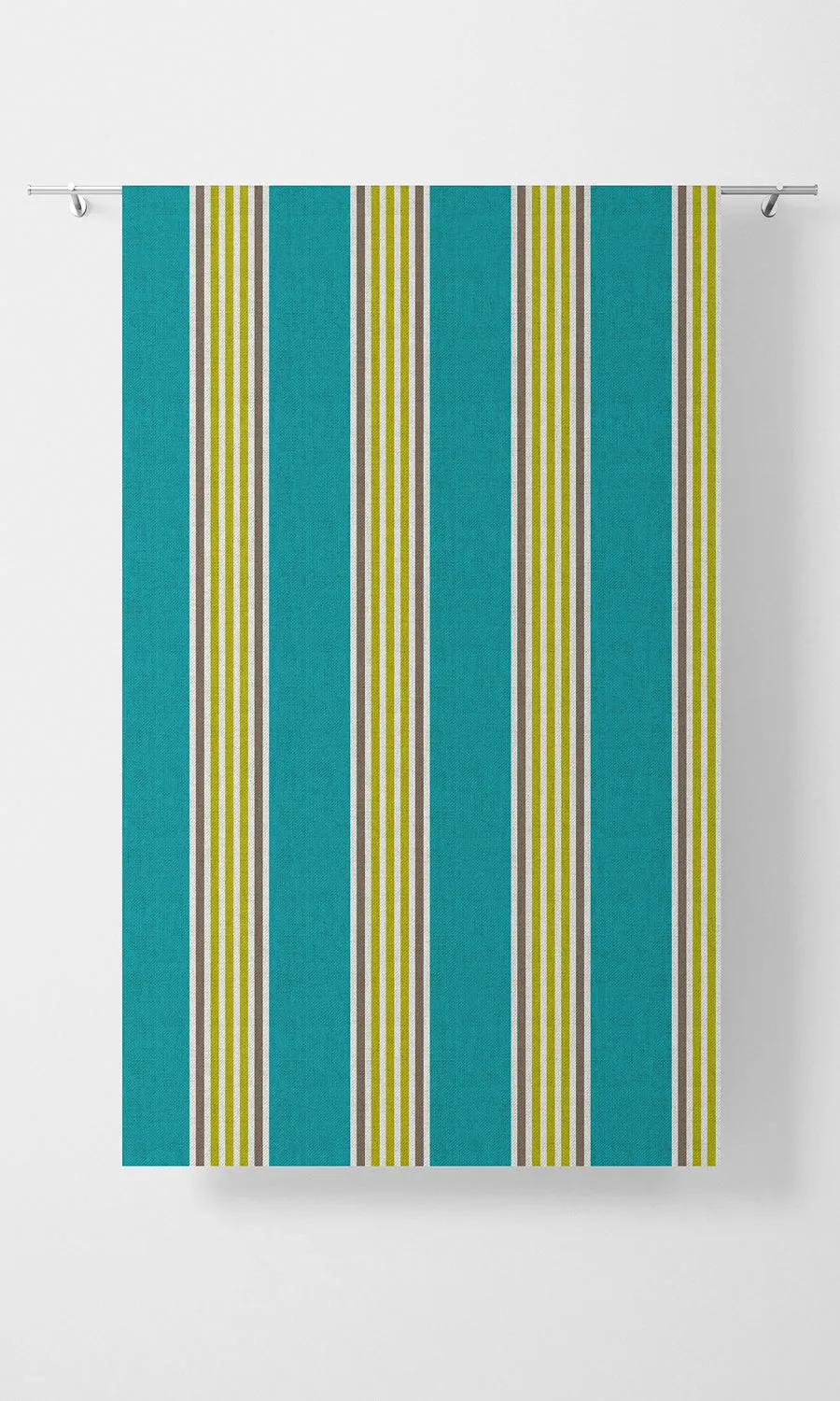 'Delphi' Modern Striped Custom Roman Blinds (Blue/ Green)