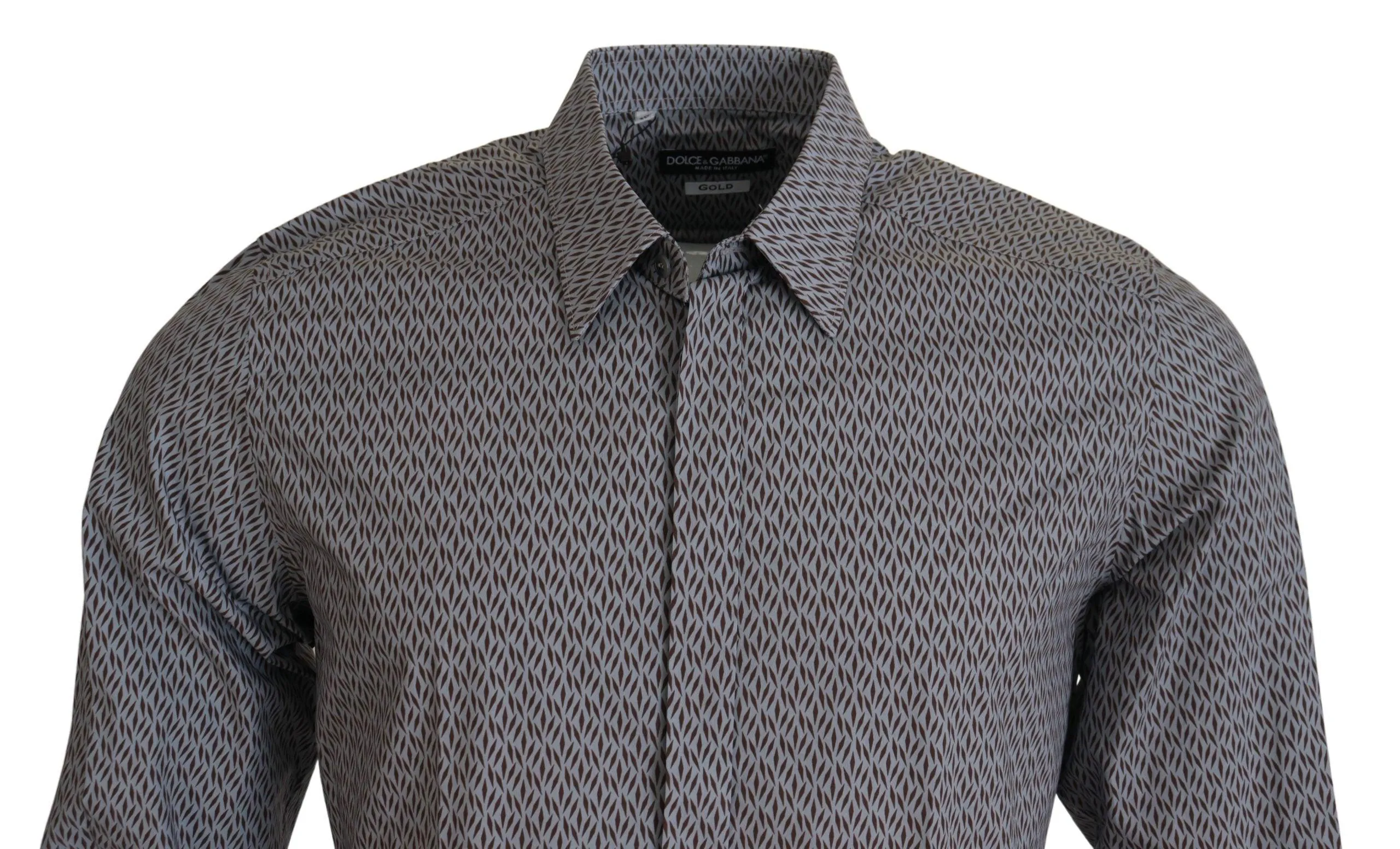 Dolce & Gabbana Elegant Slim Fit Formal Cotton Shirt