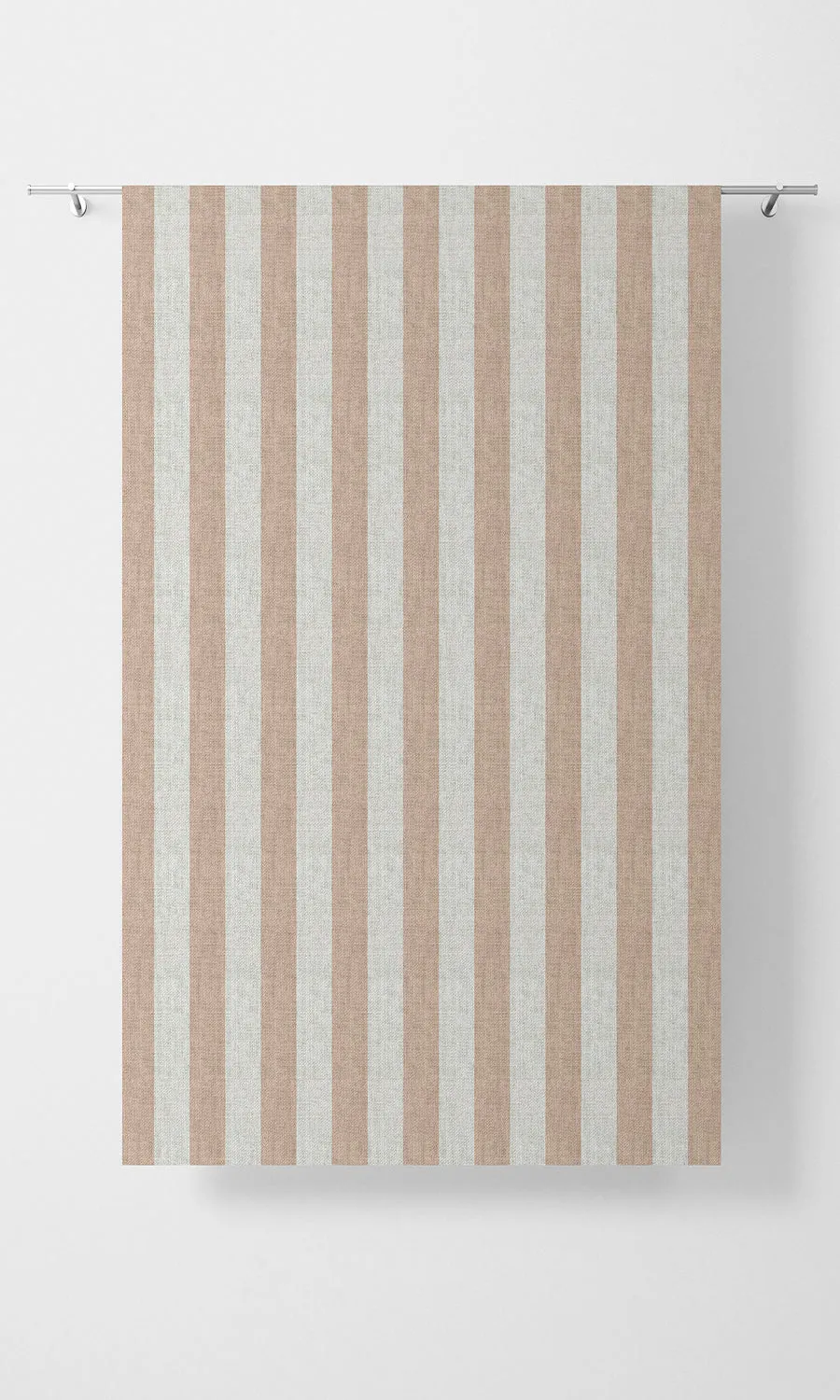 'Florence' Modern Striped Custom Shades (Blush Pink/ White)