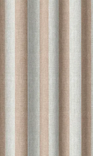 'Florence' Modern Striped Custom Shades (Blush Pink/ White)