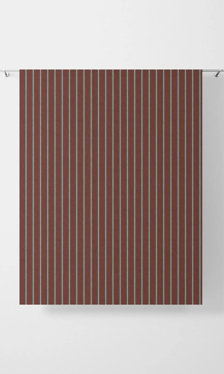 'Flyer Jet' Custom Striped Roman Shades (Red & Grey)