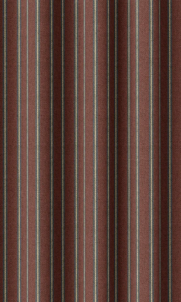 'Flyer Jet' Custom Striped Roman Shades (Red & Grey)