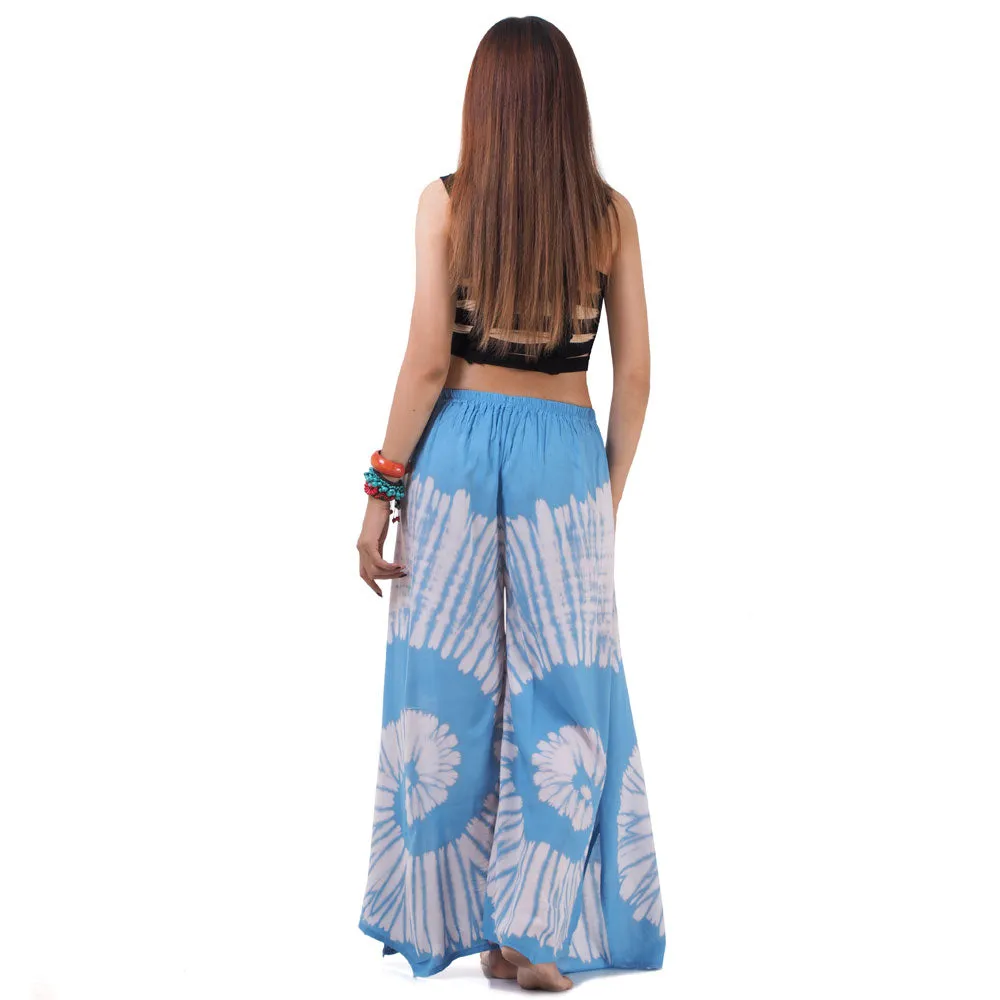 Fresh Mint Hippie Tie Dye Palazzo Pants