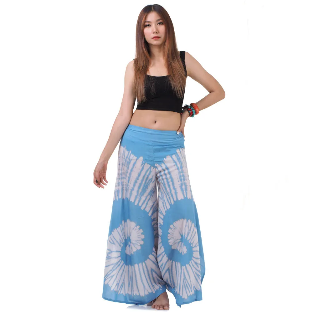 Fresh Mint Hippie Tie Dye Palazzo Pants