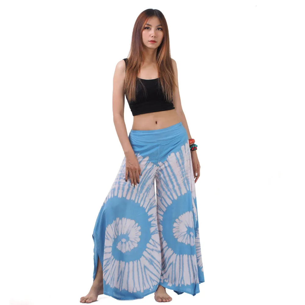 Fresh Mint Hippie Tie Dye Palazzo Pants