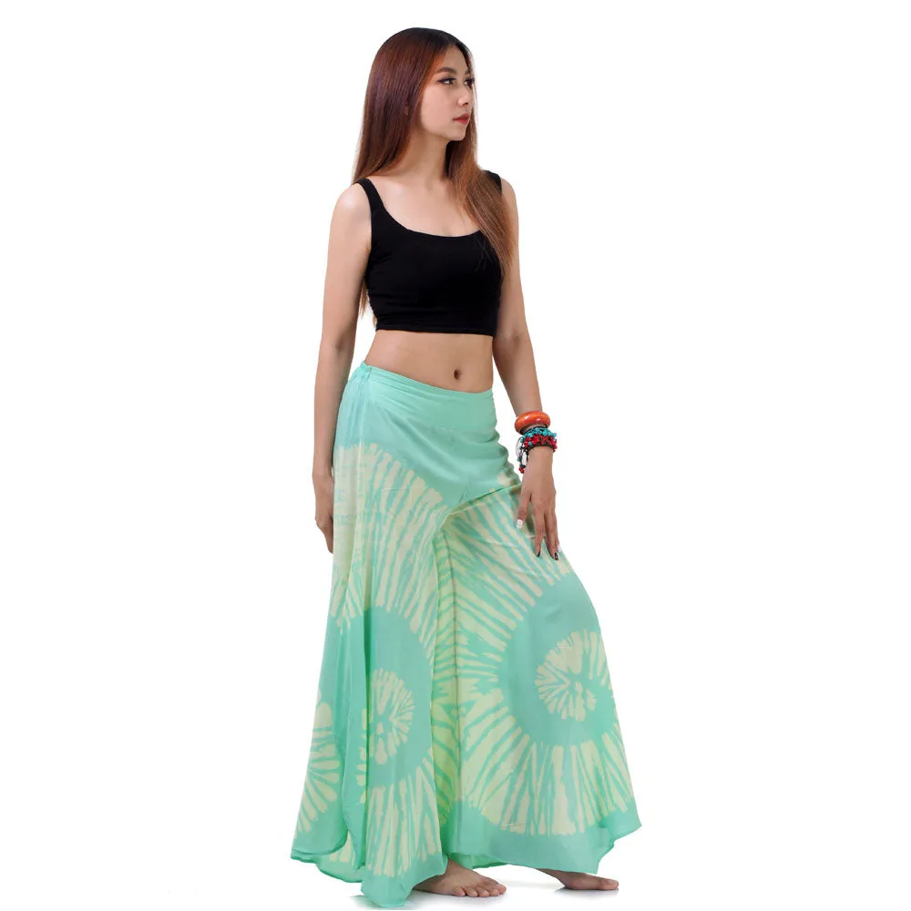 Fresh Mint Hippie Tie Dye Palazzo Pants