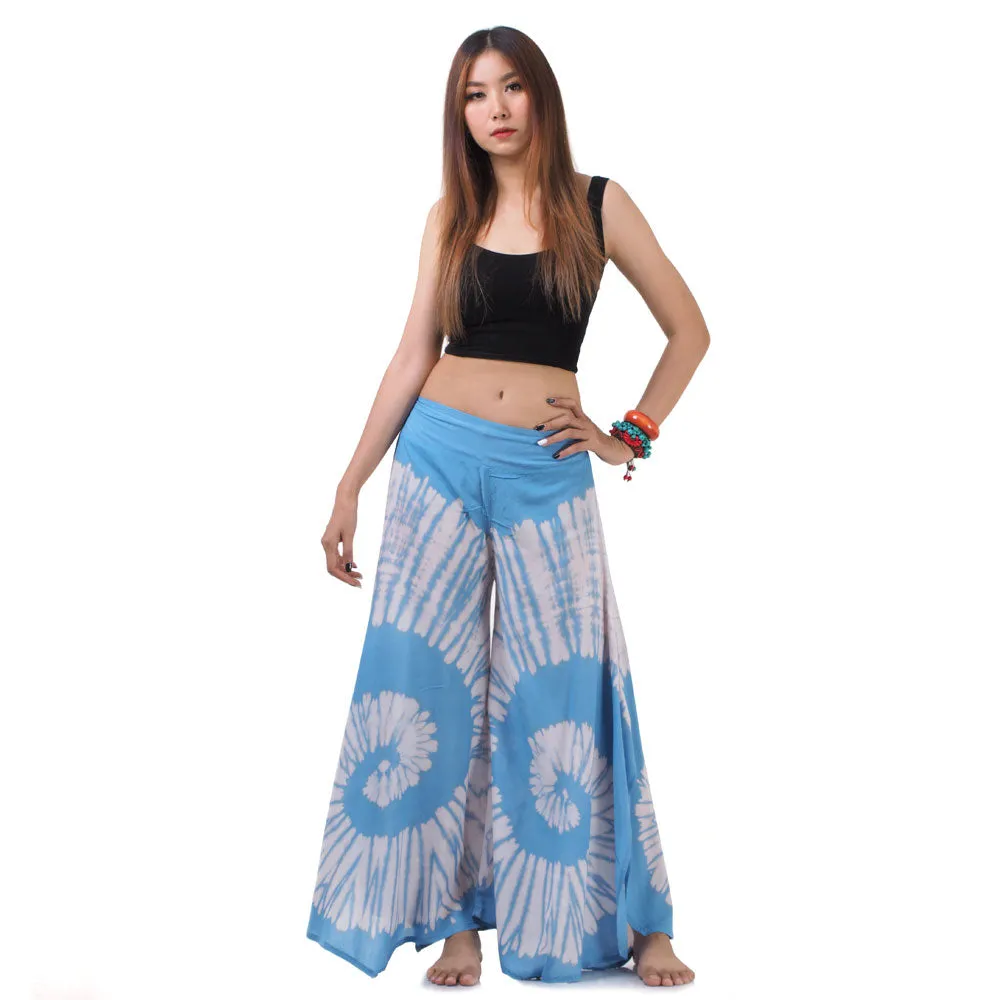 Fresh Mint Hippie Tie Dye Palazzo Pants