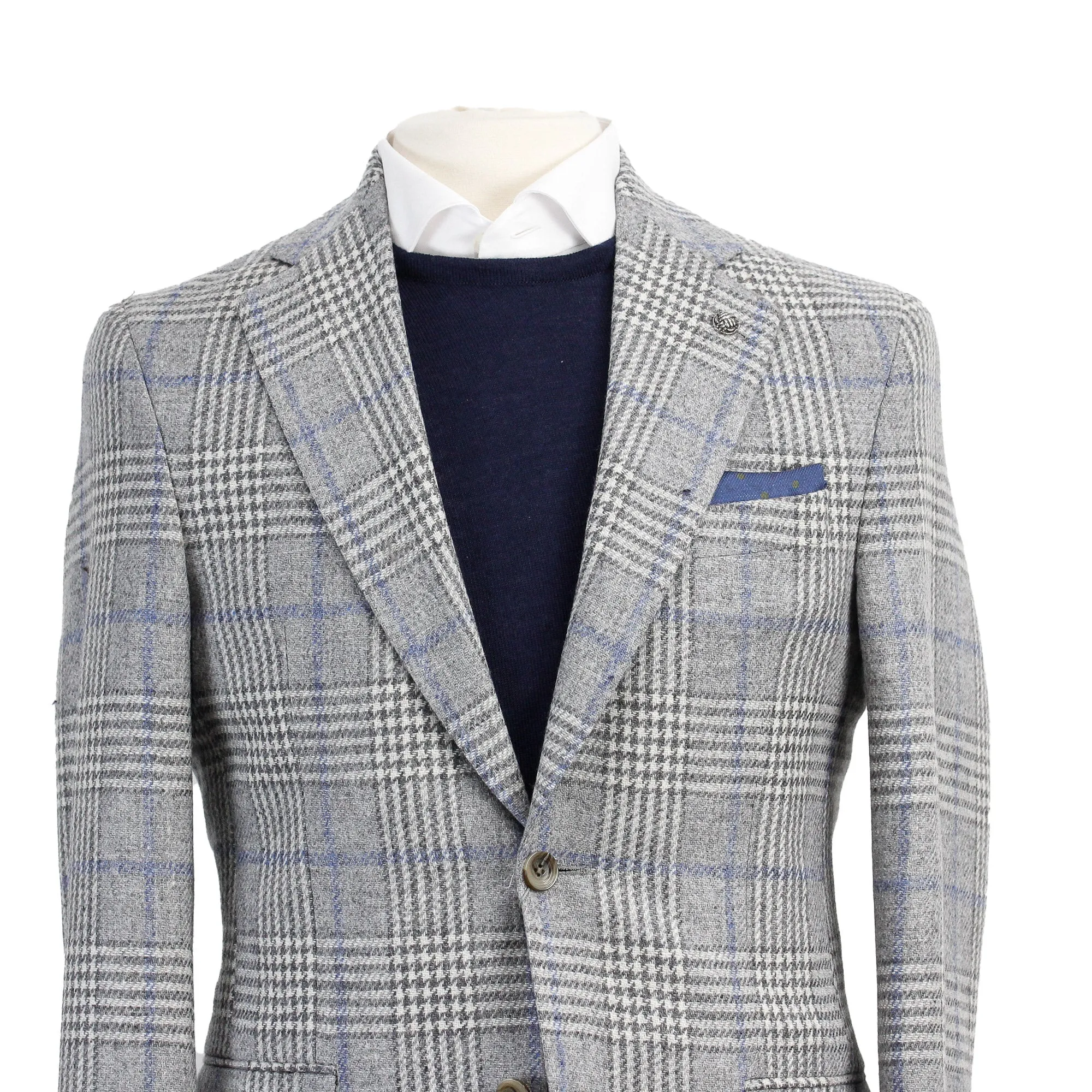 Gray Check Montana Modern Fit Sport Jacket - Jack Victor