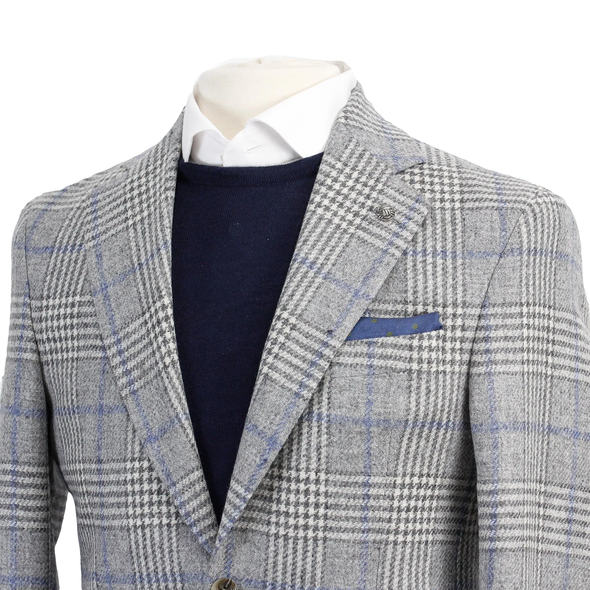 Gray Check Montana Modern Fit Sport Jacket - Jack Victor