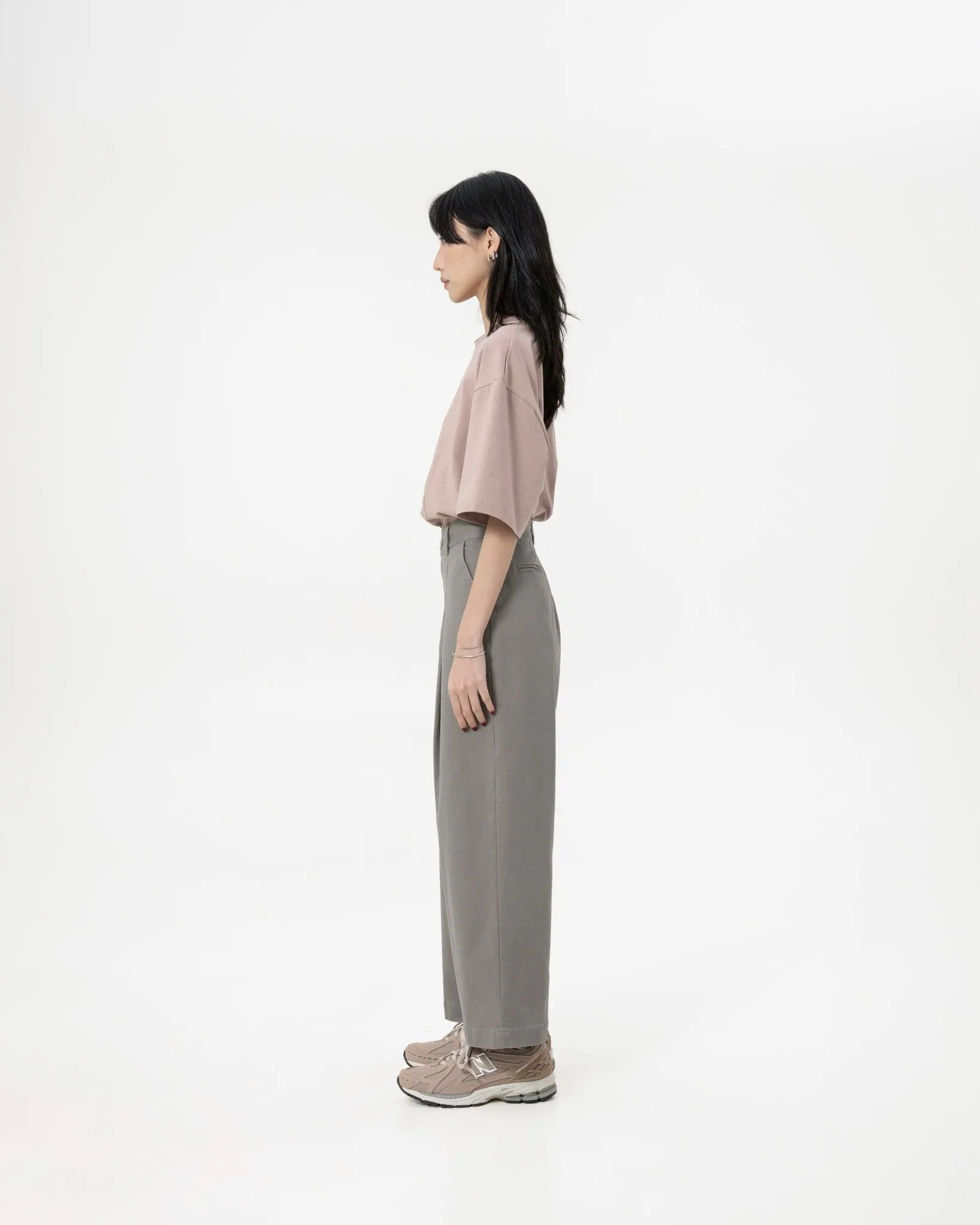 GRAYE Straight Cut Pants - Mauve Gray