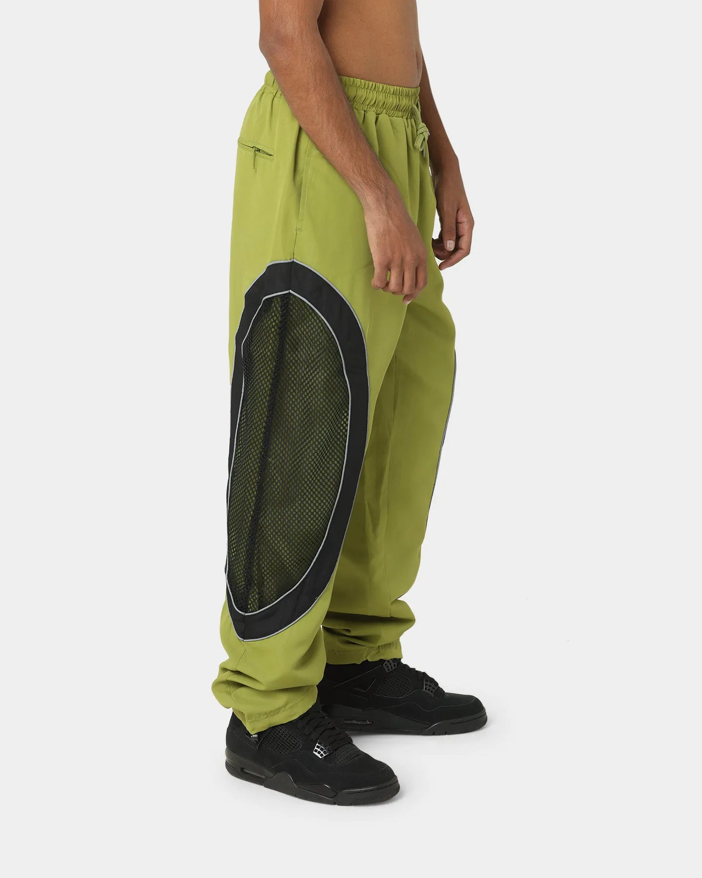 HUF X Pleasure Darton Track Pants Green