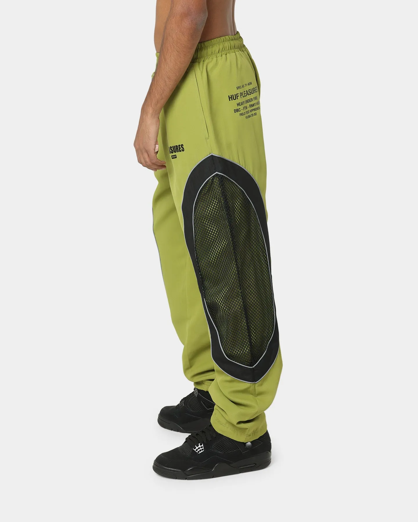 HUF X Pleasure Darton Track Pants Green