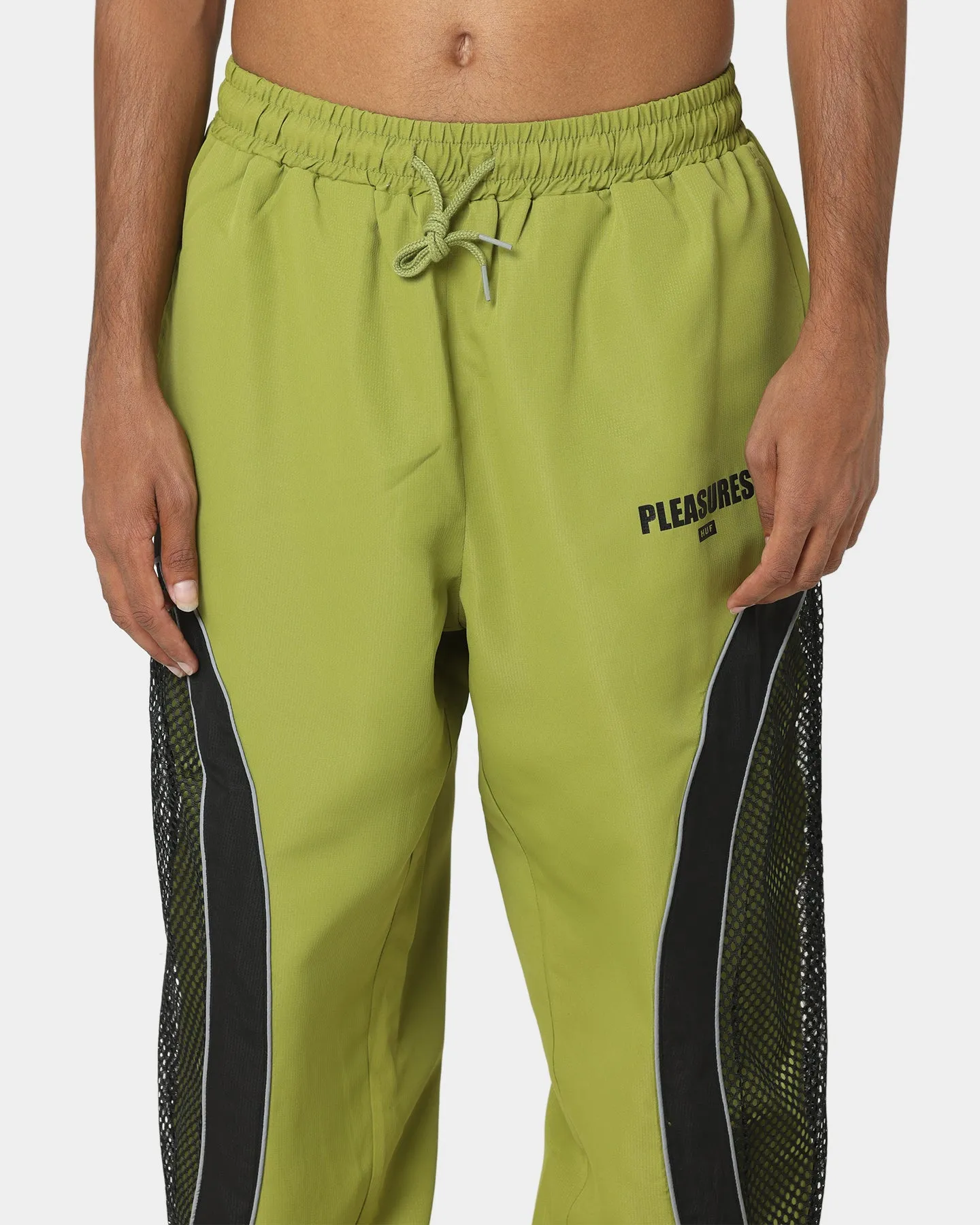 HUF X Pleasure Darton Track Pants Green