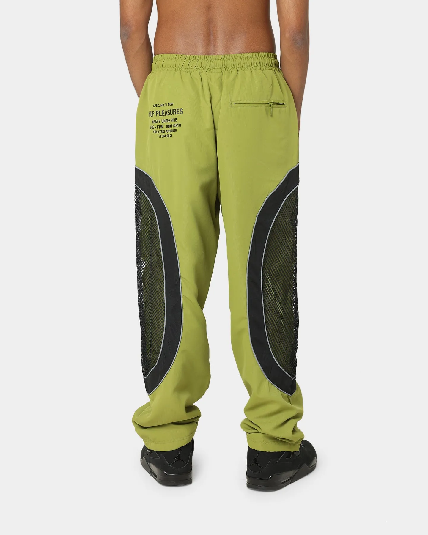 HUF X Pleasure Darton Track Pants Green