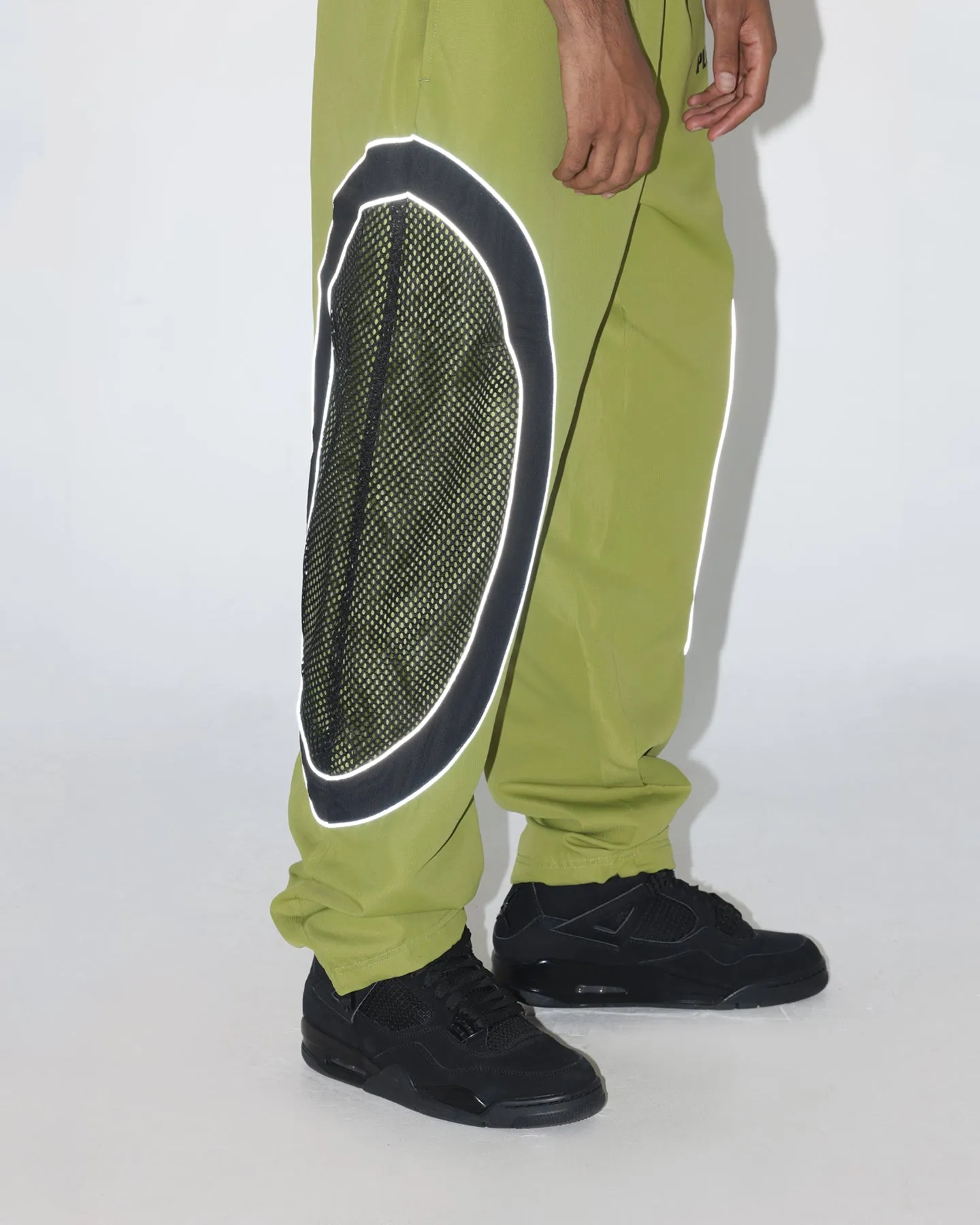 HUF X Pleasure Darton Track Pants Green