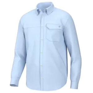 Huk Tide Point Long Sleeve Sport Shirt - Ice Water