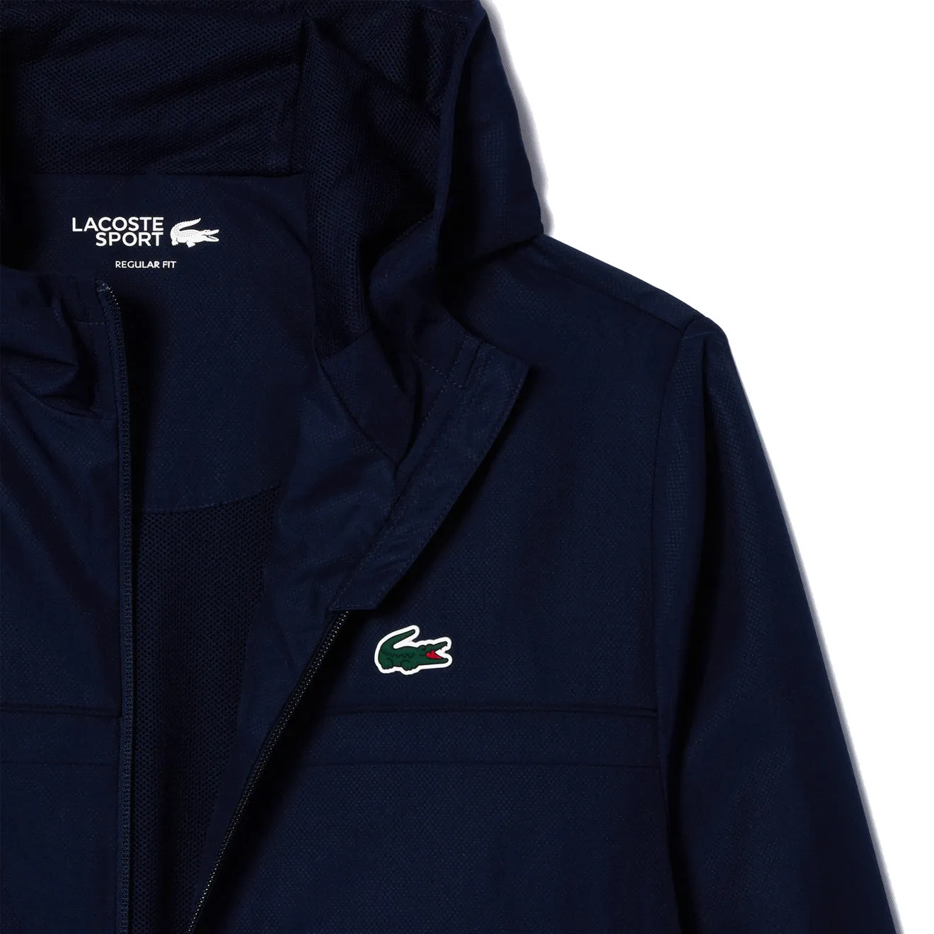 Lacoste Zipped Sport Training Jacket Navy Blue