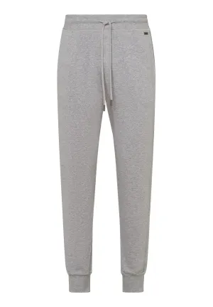 Living Cotton Drawstring Lounge Pants | Grey Melange 75071-1036