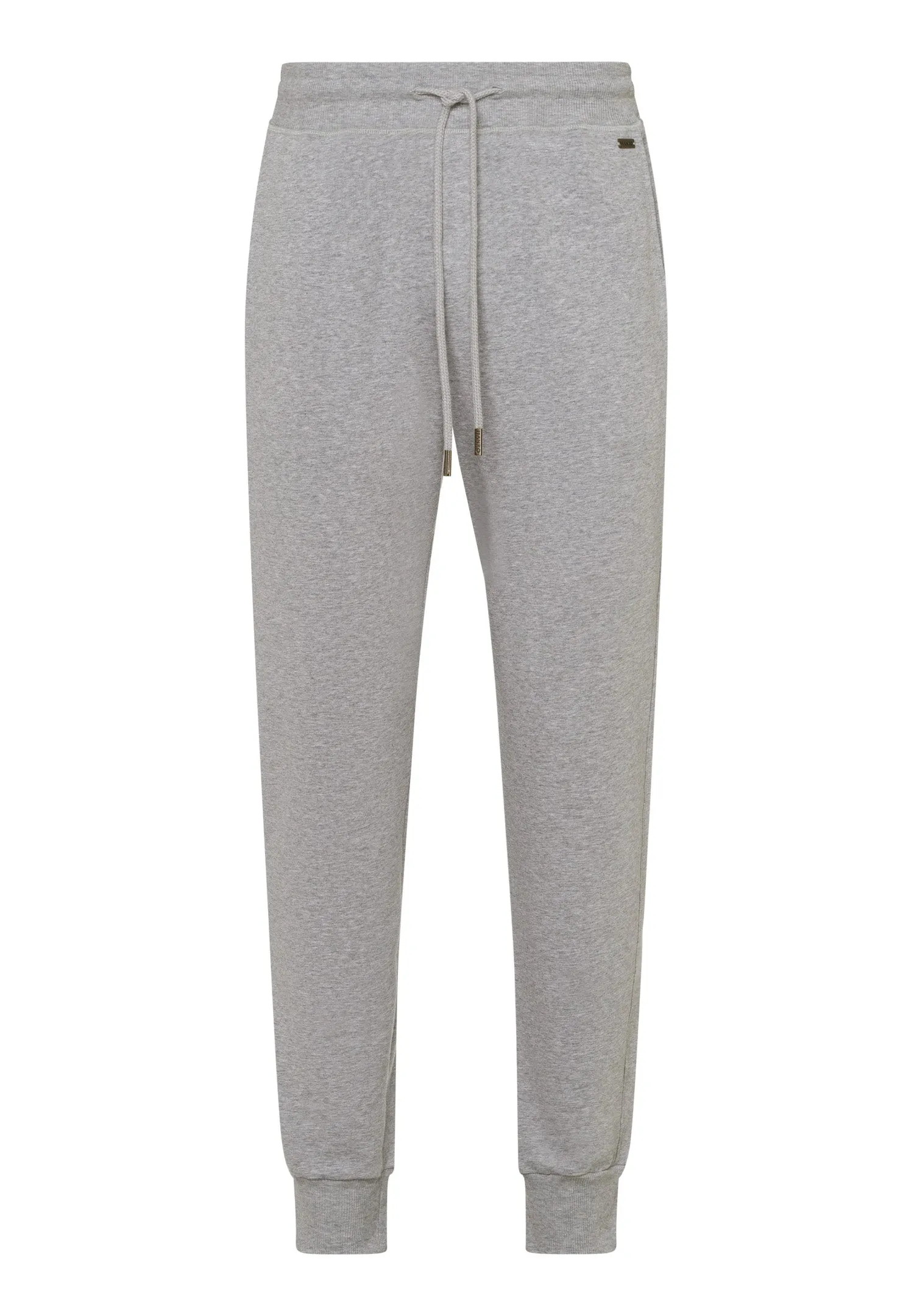 Living Cotton Drawstring Lounge Pants | Grey Melange 75071-1036