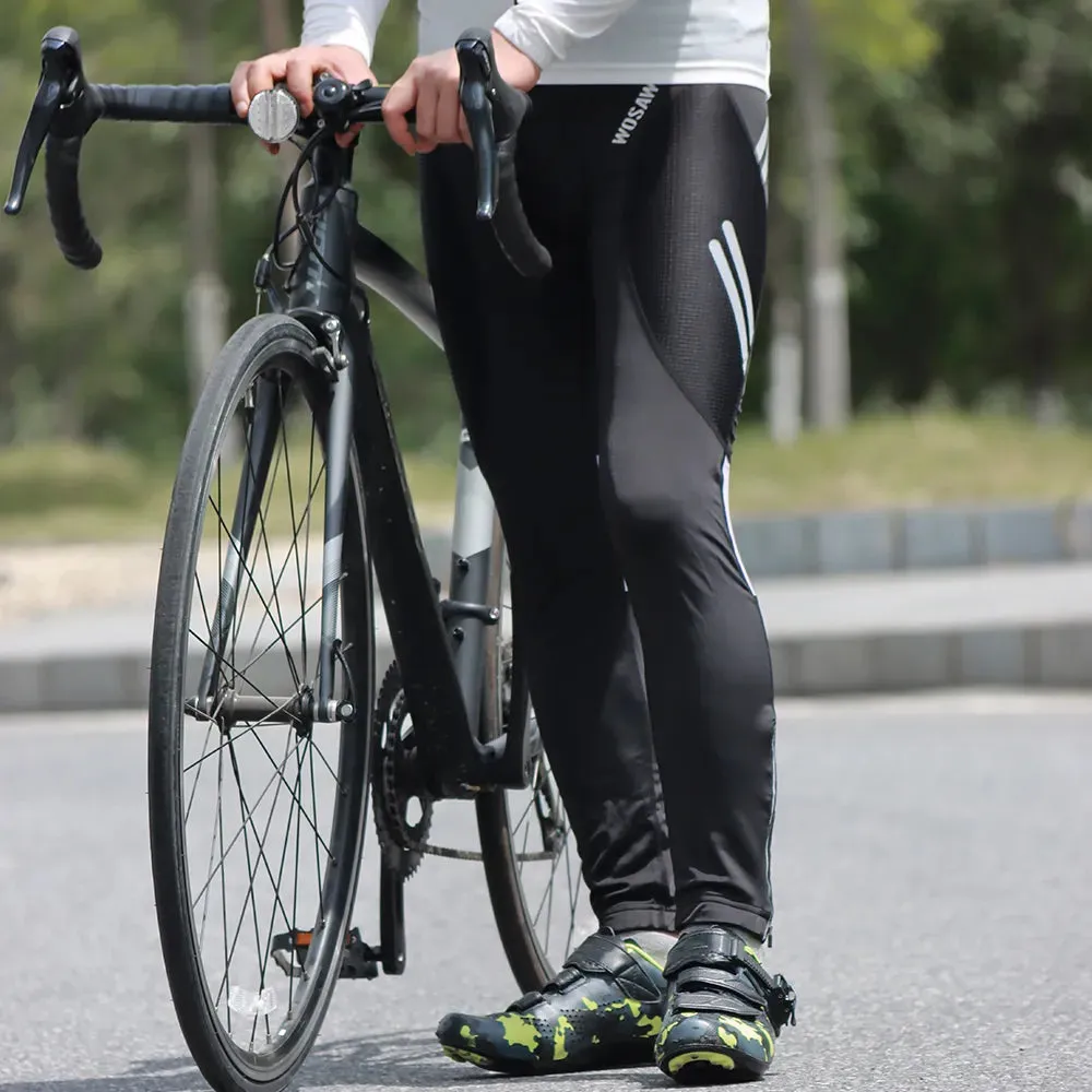 Men Autumn Tight Fitting Long Pants Cycling Shockproof 20D Gel Padded Tights MTB Bike Downhill Mountain Bicycle Leggings