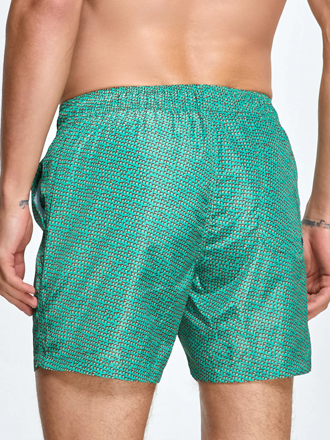 Men's Botanical Print Surf Board Shorts