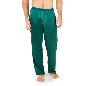 Mens Silk Pajama Pants Long Real Silk Pajamas Bottoms Sleep Bottoms Lounge Pyjamas Pants