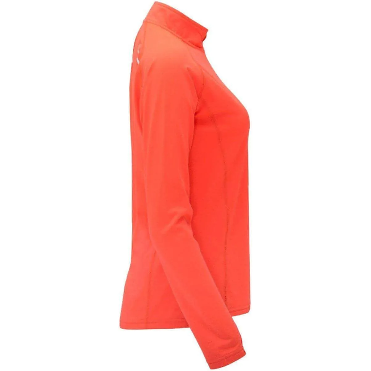 More Mile Vivid Half Zip Long Sleeve Womens Running Top - Orange