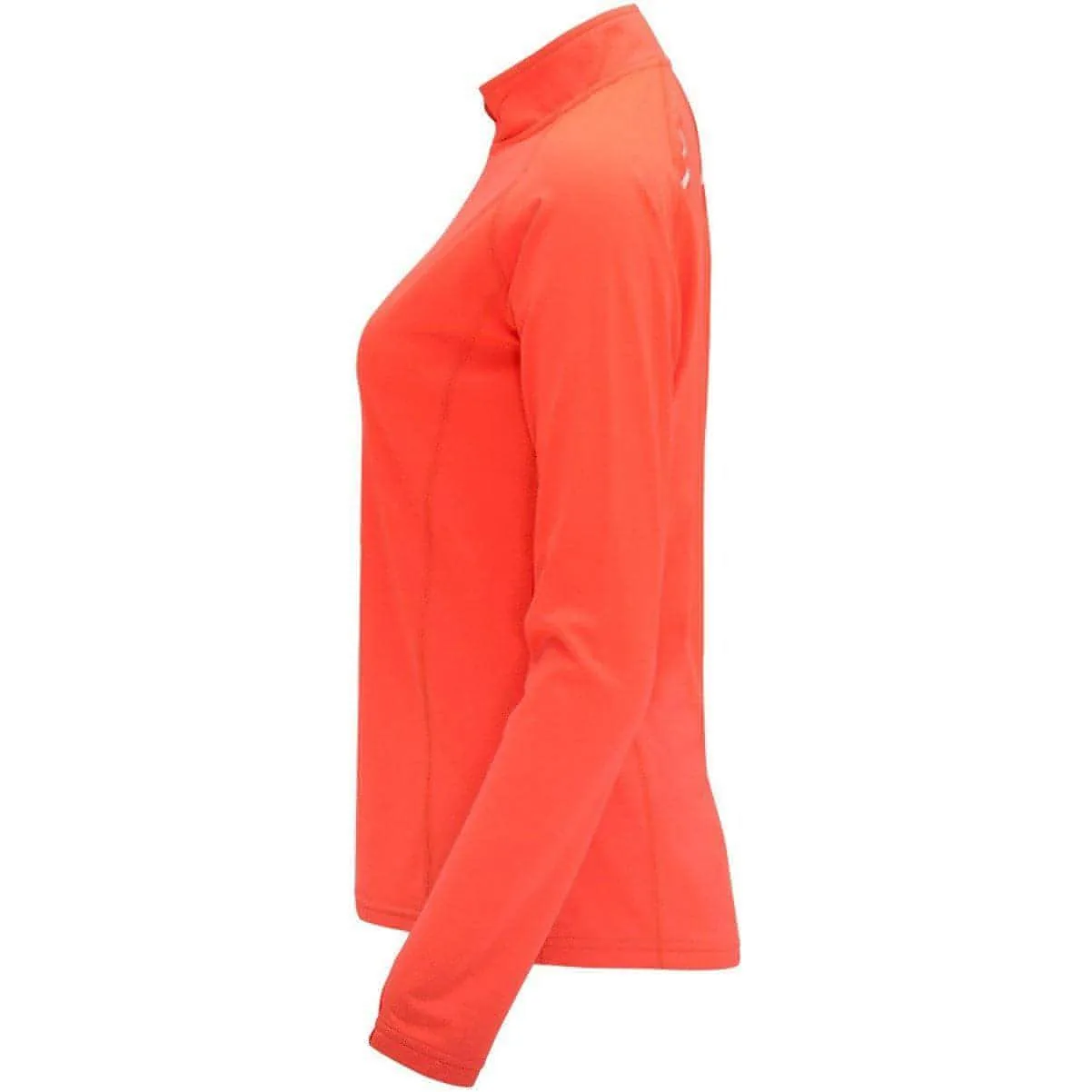 More Mile Vivid Half Zip Long Sleeve Womens Running Top - Orange