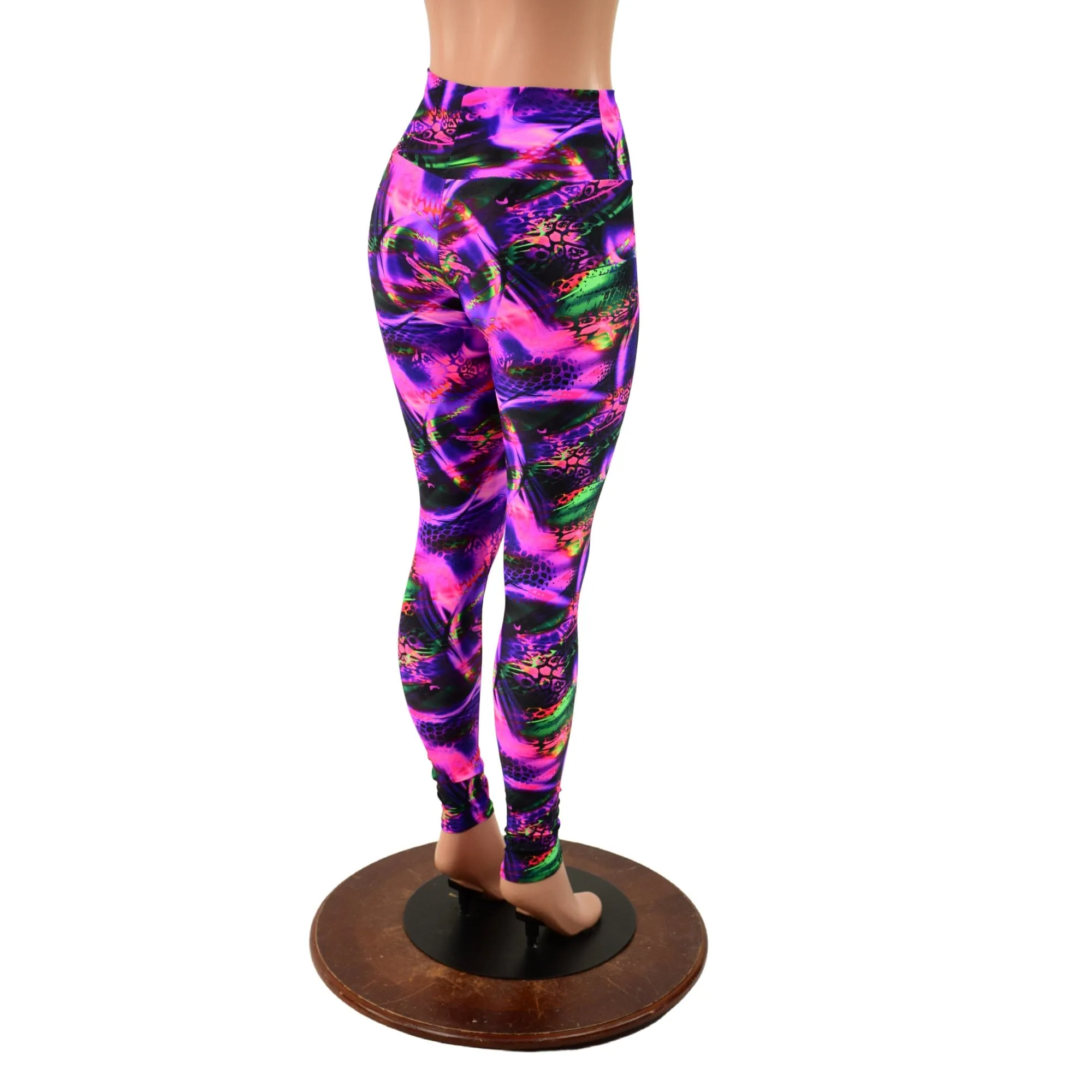 Neon Python High Waist Leggings READY to SHIP