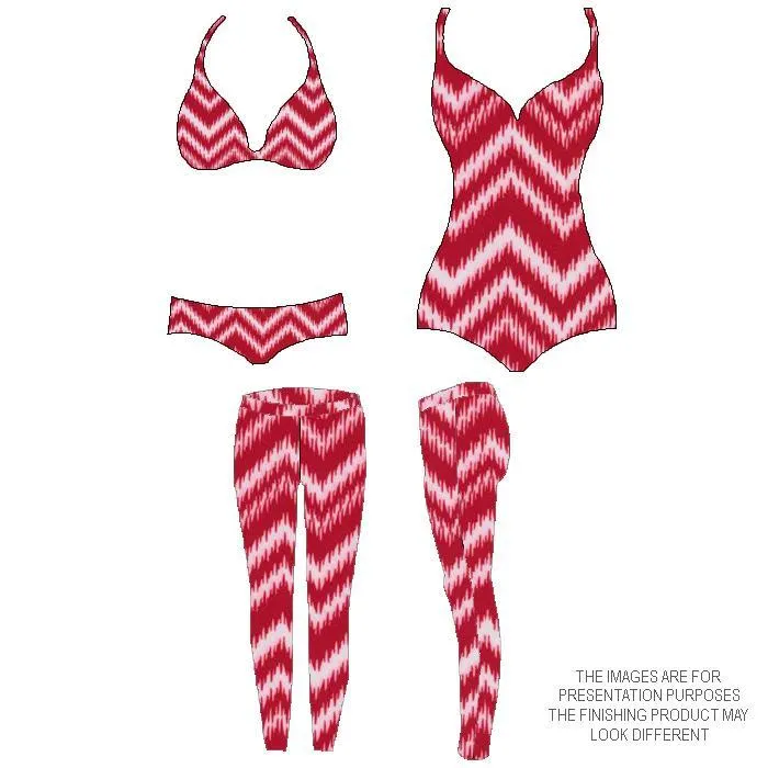 P-SPT10-08 | chevron, Printed Spandex Printed Spandex