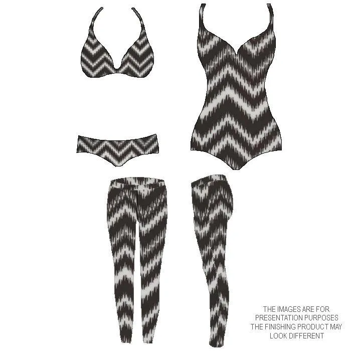 P-SPT10-08 | chevron, Printed Spandex Printed Spandex