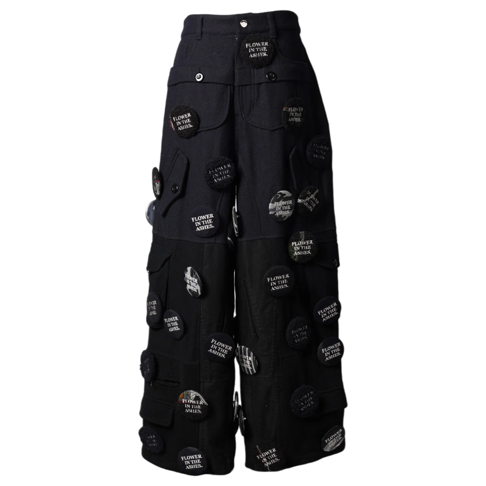 POLYESTER PANTS / 029/BLACK