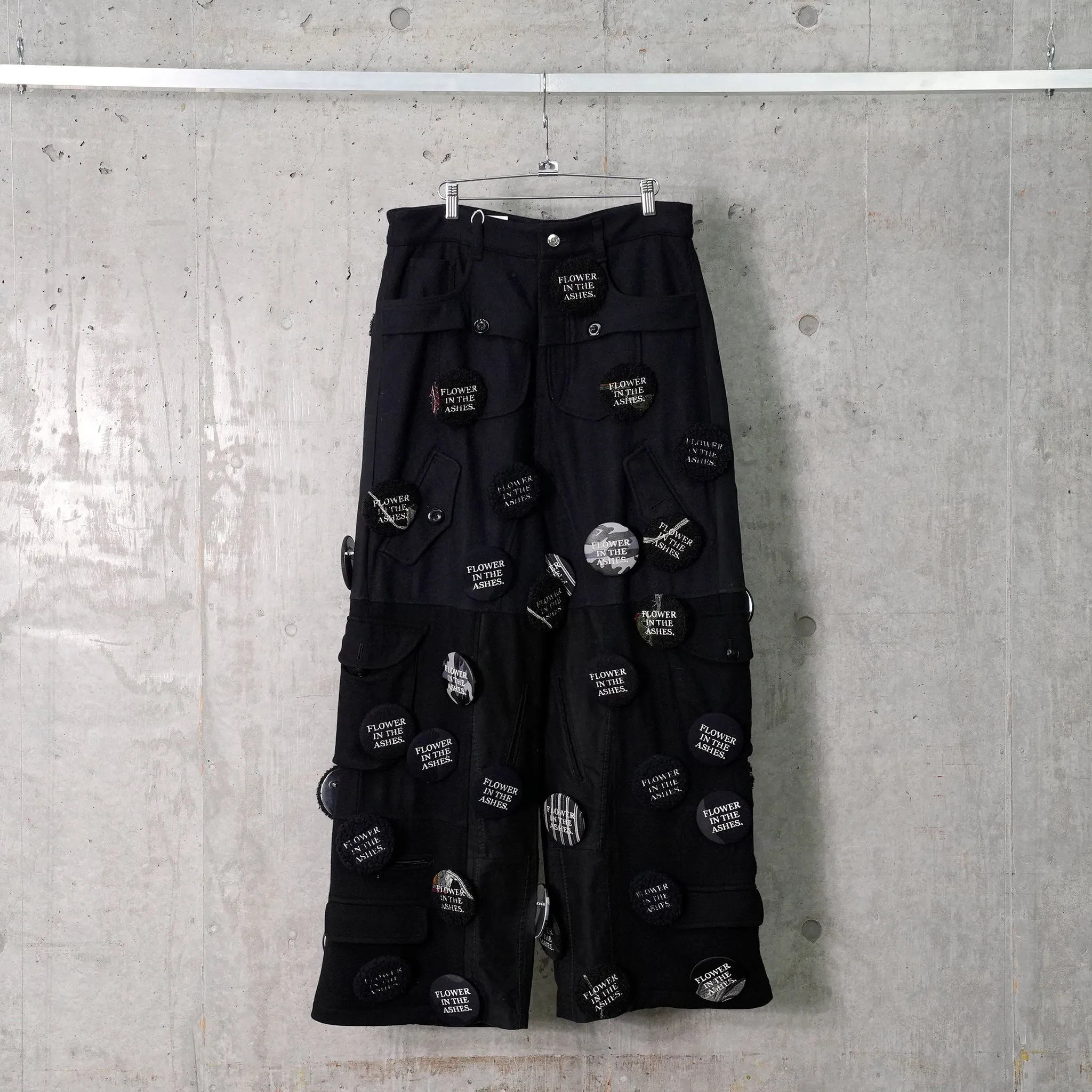 POLYESTER PANTS / 029/BLACK