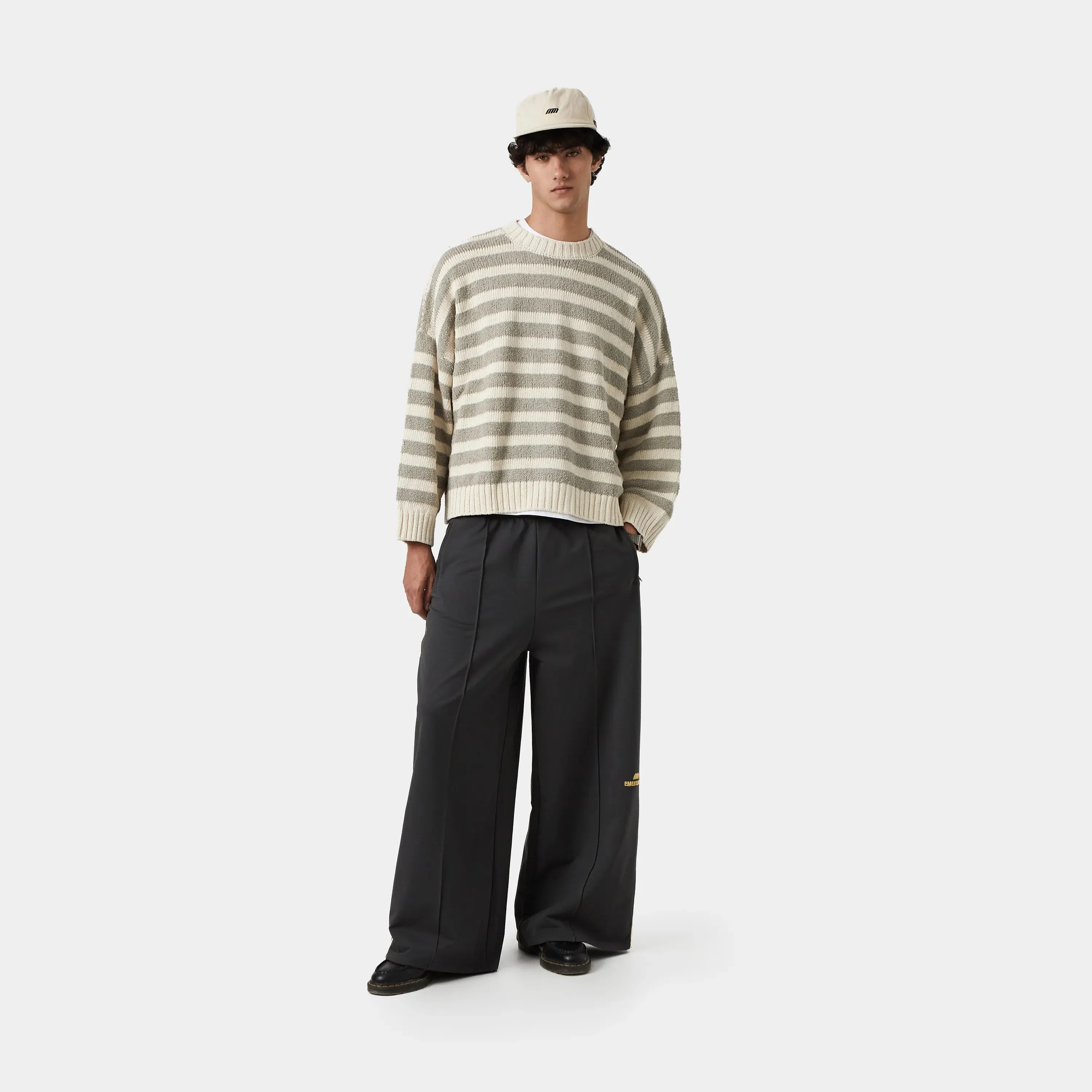 Somm Pleat Grey Baggy Sweatpants