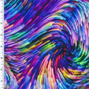 SP-NP2641 Wave of Colors Nylon Spandex Digitally Wet Print