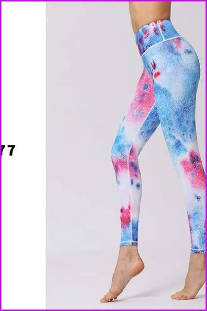 Stretched Leggings Sports Running Gym Pants DE131