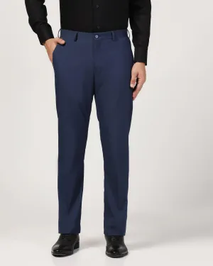 Temp Tech Slim Comfort B-95 Formal Navy Textured Trouser - Duke